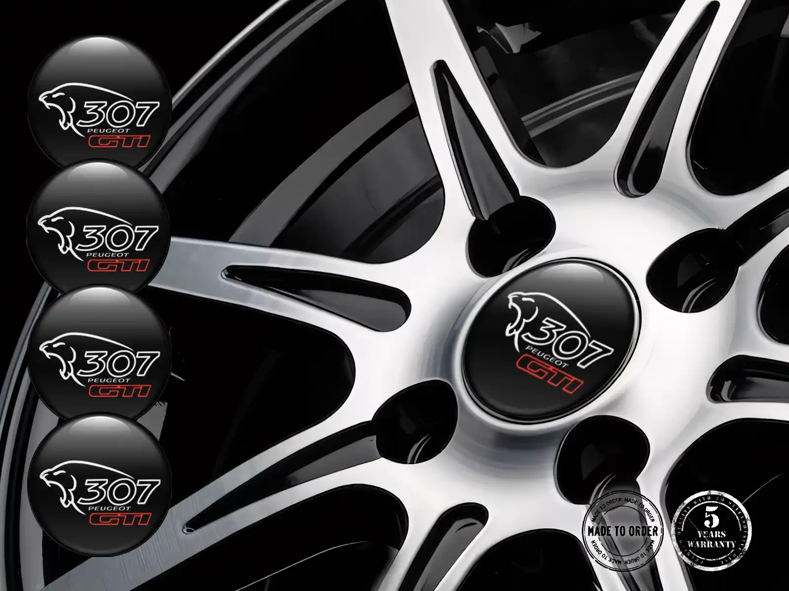 Peugeot Silicone Sticker Edition Premium Rim Decals